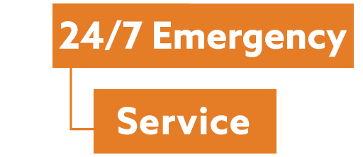 24 hour emergency service logo