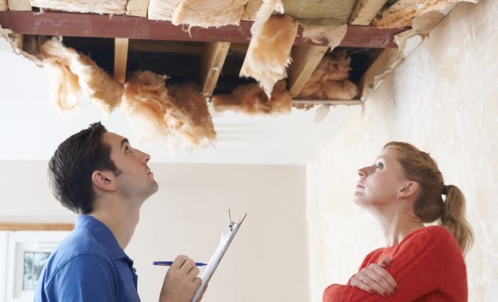 Roof leak