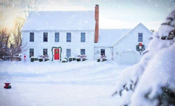 House in winter