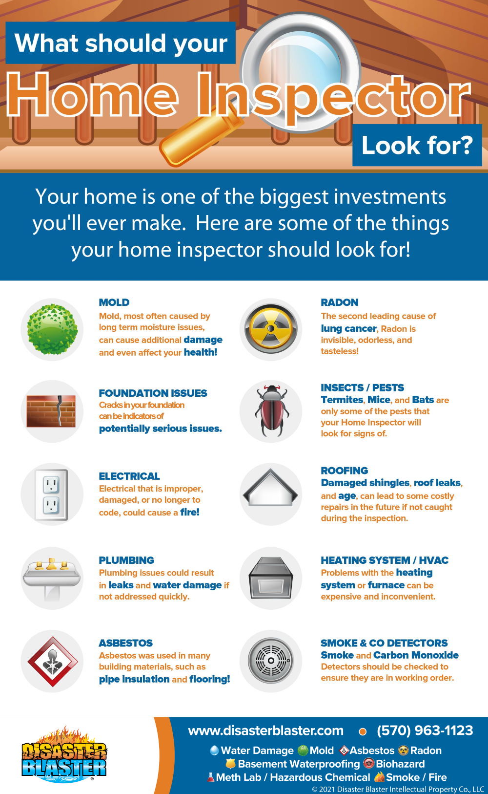 What should your Home Inspector look for? Infographic